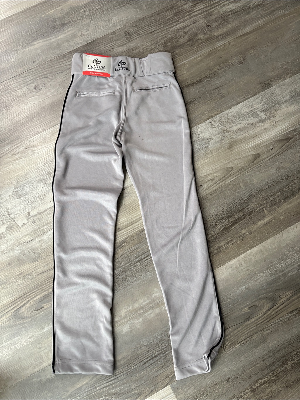 Kids Athletic Baseball Pants - Light Gray — image 2 of 4